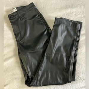 Womens high rise Hollister leather pants